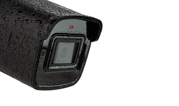 Outdoor CCTV camera close-up