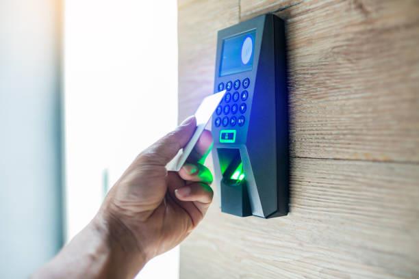 Access control keypad being used with a card